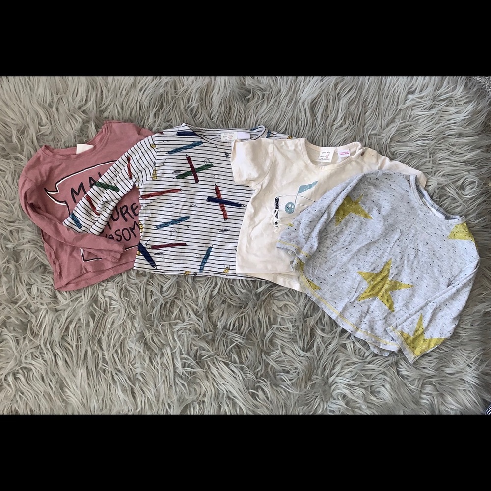 Lot of 4 Zara shirts 3/6